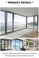 Ventanas Arqueadas Fijas de Aleación de Aluminio Francesas, Curvadas y Pulimentadas, de Bajo Precio, para Villas Arquitectónicas y Decoración Residencial