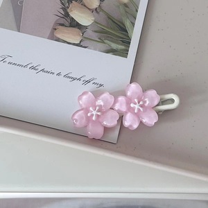 Cherry Blossom Hair Clips Resin Floral Barrettes <b>Sweet</b> Pastel Hair Accessories for Women Girls Daily Party - Product Image 5