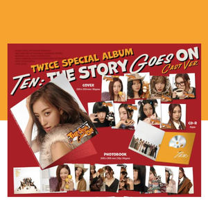 KPOP TWICE SPECIAL ALBUM TEN the Story Goes on CAST Ver. CD Coleccionable Oficial Bluewave Korea Merch de Regalo del Grupo Femenino - Product Image 5