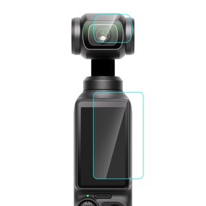 Vente flash PULUZ 9H 2.5D HD Protection d'écran en verre trempé + <span class=keywords><strong>Film</strong></span> de protection d'écran pour DJI OSMO Pocket 3 Haute transmission - Product Image 2