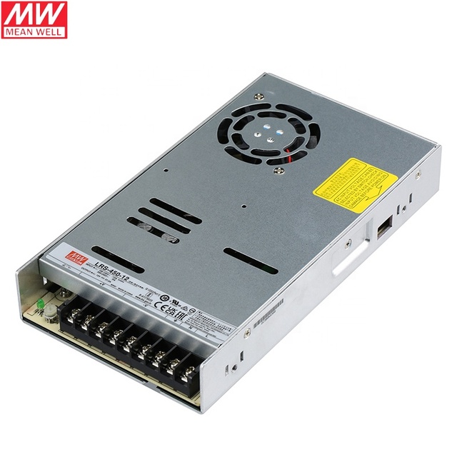 Hot Sale LRS-450-12 450W 12V 37.5A DC Regulated Power Supply High Voltage Mean Well 5A 400W-500W Output for Industrial Use