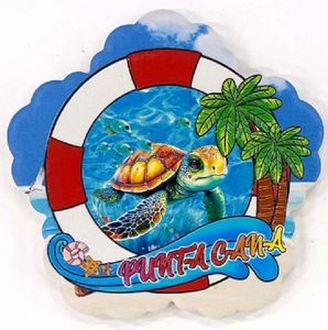 2025 New Product Ideas PUNTA CANA Beach-Themed Ceramic <b>Trivet</b> & Cup Coaster Ocean Animal Flamingo Turtle Patterned Mats & Pads - Product Image 3