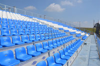Blanchisseur en aluminium démontable adapté aux besoins du client de structure métallique de stade extérieur pour des sports et le divertissement