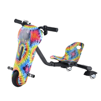 Triciclo Eléctrico con Certificación CE, Scooter con Batería de Litio de 5 Pulgadas, Electrónico Inteligente, Motor sin Escobillas de 150W, Potente Triciclo de Derrape de Tres Ruedas