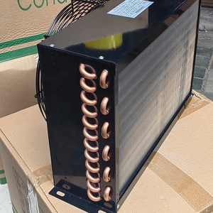 Condensador de tubo de cobre refrigerado por aire de 1/2HP con motor de ventilador para piezas de refrigeración en hoteles, restaurantes, construcción - Product Image 3