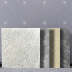 600x600mm đầy đủ cơ thể không trượt gạch đá cẩm thạch màu xám sứ mờ mộc mạc sàn gạch