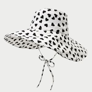 Nouveau chapeau bob pliable à large bord pour filles, idéal pour le printemps et l'été, protection solaire extérieure - Product Image 1