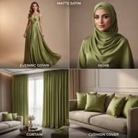 Tissu satiné texturé en faux acétate 100% polyester, 136 GSM, adapté à la personnalisation de robes de cérémonie, vêtements en satin.