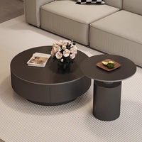 Nouvelle table basse en marbre élégante, moderne, minimaliste, luxueuse, idéale pour les petits espaces, les maisons tendance, mobile, écologique, durable