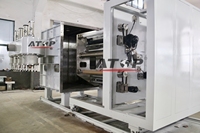 Machine de revêtement PVD rouleau à rouleau avec PLC et pompe pour feuille de cuivre/film pour fenêtre/film d'emballage, vitesse 600 m/min, marque ATOP