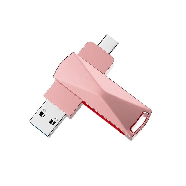 Wholesale Swivel USB C Flash Drives 128GB 64GB 32GB Capacity USB 3.0 Type C OTG for Mobile Phone Storage Supports USB 2.0