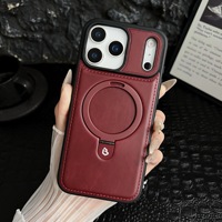 Étui en cuir de haute qualité étui de téléphone magnétique pour Iphones 15 Pro Max accessoires de téléphone pour samsung S24 ultra S25 ultra