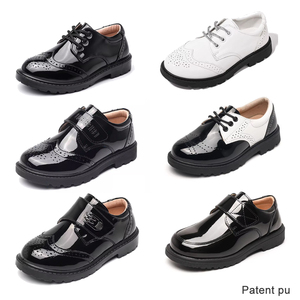 Scarpe in Pelle PU per Ragazzi, Nuova Tendenza, Alta Qualità, Scarpe Scolastiche Nere per Bambini, Calzature Casual per Studenti - Product Image 2