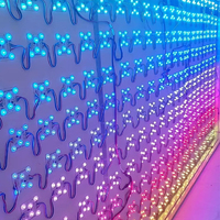 Pantalla de Película Suave RGB Personalizable, Programable, Caja de Luz Dinámica Colorida RGBCW, Marco de Aleación de Aluminio, Uso en Exteriores