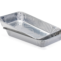 20PCS 8 Inch Square Aluminum Foil Tray Pans With Lids Disposable Food  Packaging Containers For Baking Cooking Kitchenware