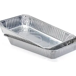 10500ML Full Size 20inches Large Capacity Rectangular Disposable Aluminum Foil Tray For Catering Industry