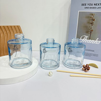 Bouteille diffuseur de parfum en verre liquide de forme ronde de 150 ml, bouteille diffuseur à roseaux, diffuseur vide, vente en gros