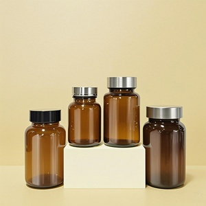 Envases Vacíos de Plástico Ámbar de 250 ml para Cápsulas, Botellas para Suplementos de Salud, con Tapa Serigrafiada - Product Image 4