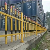 厂家直销玻璃钢围栏工业圆管玻璃钢伸缩围栏隔离护栏