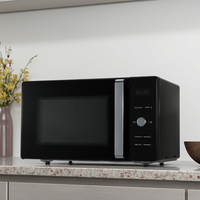 Oven Microwave listrik baja tahan karat multifungsi 23L untuk penggunaan rumah tangga & Hotel