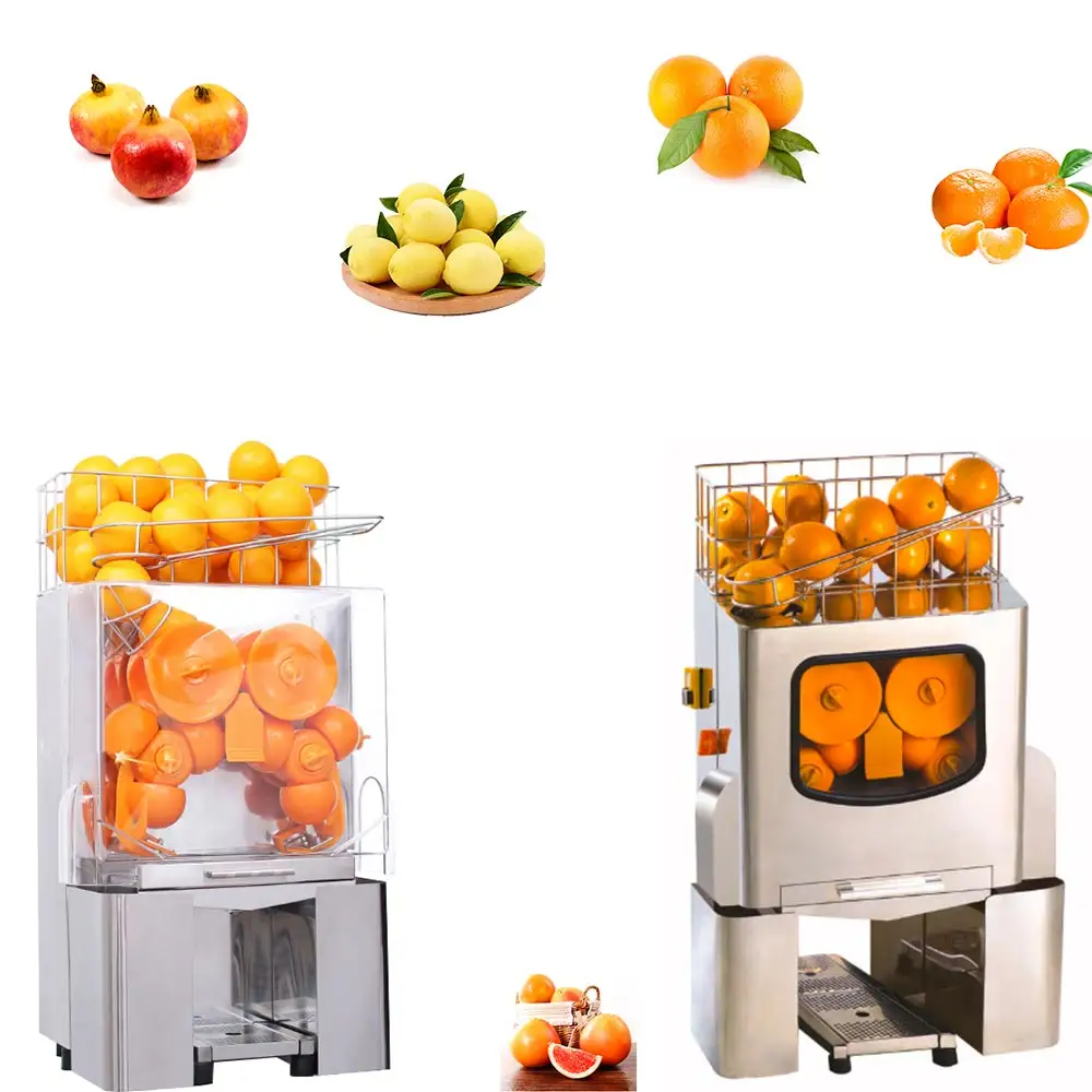 Kommerzieller Entsafter Industrieller frischer Orangensaft Maschinen extraktor Lemon Slow Squeezer Peel Cold Press Juicer