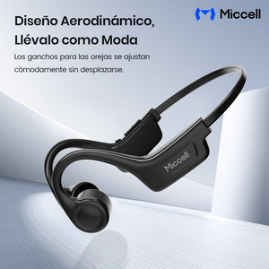 Auriculares Miccell de Conducción Ósea, Bluetooth 5.3, con Carga USB-C, Ideales para Deporte y Viajes. - Product Image 2