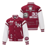 Blouson universitaire personnalisé, style mode urbaine, vintage, rétro, baseball, corps en laine, manches en cuir PU, brodé, streetwear universitaire