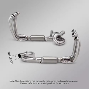 Pot d'échappement <span class=keywords><strong>moto</strong></span> pour CFMOTO 675SRR 675SR 675NK 675SS 2024 2025, tube de raccordement avant 51MM, échappement 675SR - Product Image 3