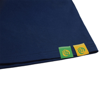 Étiquette d'ourlet de vêtements pliés Manhattan, étiquette d'ourlet de t-shirt