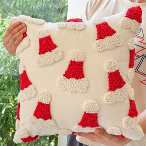 Funda <span class=keywords><strong>de</strong></span> Almohada <span class=keywords><strong>de</strong></span> Alta Calidad para <span class=keywords><strong>Navidad</strong></span> con Bordado Tufted <span class=keywords><strong>de</strong></span> Papá Noel, Funda <span class=keywords><strong>de</strong></span> Cojín Tejida con Textura <span class=keywords><strong>de</strong></span> Bucle y Diseño <span class=keywords><strong>de</strong></span> Huevo para el Hogar - Product Image 3