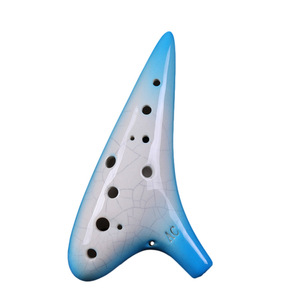 Ocarina en céramique Alto C à 12 trous, instrument à vent portable pour l'enseignement des étudiants et comme cadeau musical - Product Image 1