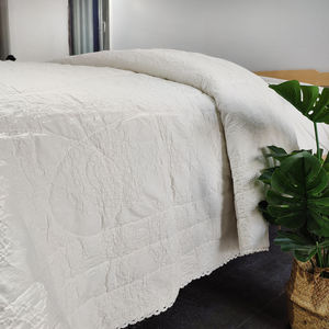 Ensemble de couvre-lit matelassé en Jacquard 100% coton, en grès, vente en gros - Product Image 3