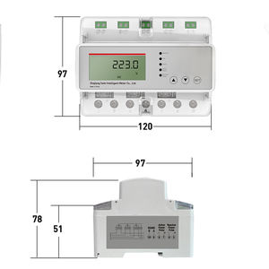 Medidor <span class=keywords><strong>de</strong></span> pulso <span class=keywords><strong>de</strong></span> electricidad <span class=keywords><strong>de</strong></span> carril DIN <span class=keywords><strong>de</strong></span> 50HZ trifásico 4 modelos con tarifas múltiples - Product Image 4
