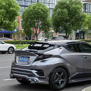 สปอยเลอร์กลางฝากระโปรงท้ายรถยนต์ Toyota CHR ปี 2016 17 18 19 20  วัสดุ FRP คาร์บอนไฟเบอร์ สีดำเงา  อะไหล่ตกแต่ง - Product Image 4