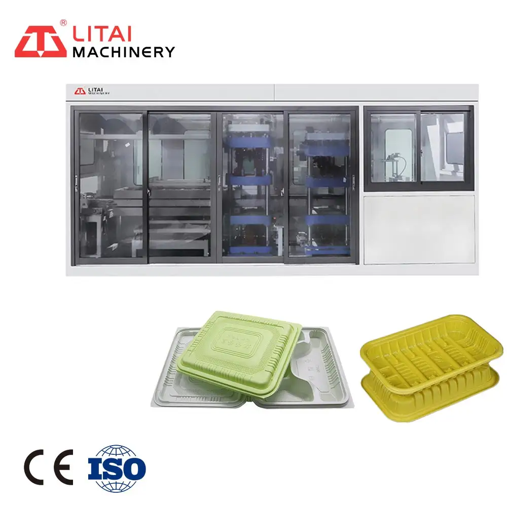 일회용 플라스틱 식품 용기 그릇 만드는 기계 Thermoforming 기계 CE