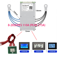 Carte PCB ANT Smart BMS 8-20S 110-220A avec module d'équilibrage actif 20S 5A et écrans de différentes tailles pour la protection de la batterie