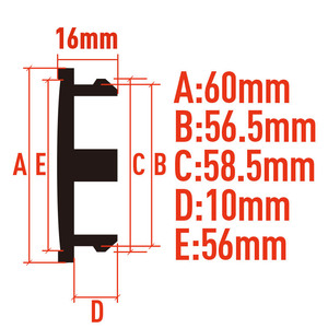 Insigne de sport Logo 60mm Enjoliveur de roue pour <span class=keywords><strong>Toyota</strong></span> Honda Enjoliveurs de roue de voiture avec jante Enjoliveur de sport Emblème Accessoires de style - Product Image 3