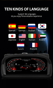 New <span class=keywords><strong>2025</strong></span> 12.3 "Linux xe Bảng điều khiển Bảng điều khiển với IPS màn hình cảm ứng HD độ phân giải cho BMW X1 e84 2009 2014 ảo Đồng hồ tốc độ - Product Image 4