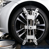 Pince de fixation universelle pour alignement de roues à 4 points, taille de serrage 11-25 pouces, compatible avec toutes les machines d'alignement de roues