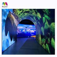 Tunnel de salle interactif de Projection Immersive 3d populaire de londres