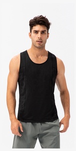 Camisetas sin mangas transpirables para gimnasio para hombre, camiseta sin mangas de secado rápido con logotipo personalizado para deportes, entrenamiento físico y jogging, ropa para correr con patrón sólido - Product Image 3