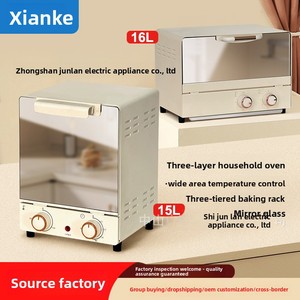 Mini <span class=keywords><strong>Forno</strong></span> Elettrico per Cottura <span class=keywords><strong>in</strong></span> Acciaio Inox 800W con Spegnimento Automatico, Controllo Meccanico, Scocca Quadrata, Piccolo <span class=keywords><strong>Forno</strong></span> Domestico - Product Image 4