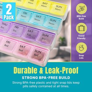 กล่องใส่ยาขนาดใหญ่ 28 ช่อง กล่องเก็บยา 7 วัน - Product Image 4