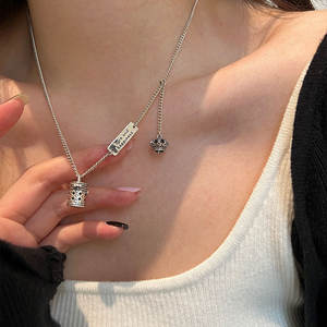 S925 Pure Silver Retro Small Flower Bucket <b>Bag</b> Crown Pendant Necklace Luxury Old-Style Floral Design Fine Pendants & <b>Charms</b> - Product Image 4