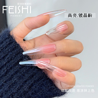 Vente chaude 2026 Pigment de vernis à ongles chromé effet verre pour l'exportation, Fournitures pour ongles, Pigment caméléon couleur bonbon pour vernis à ongles