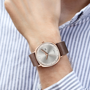 Montre pour homme TOMI, montre de sport minimaliste, calendrier, cuir, décontractée, quartz - Product Image 6