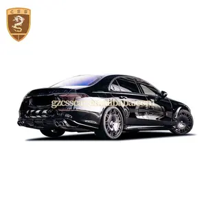 Pour Mercedes Bens Classe S Facelift Mise À Niveau BBS Style Pare-chocs Avant Lèvre Arrière Diffuseur Conseils Spoiler W223 Large Bodykit