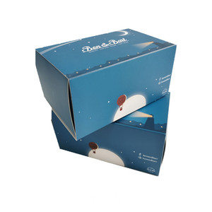 Scatole Regalo Notte Stellata, Stampa Luna e <span class=keywords><strong>Mongolfiera</strong></span> per Bomboniere, Confezioni per Souvenir - Product Image 1