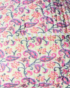 High Quality Hand Block Printed Quilted <b>Backpacks</b>. with Button Closure. Can be Customised. Cotton Wading and Cotton Fabric - Product Image 3