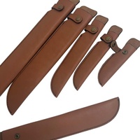 Étui à couteau en cuir, marque OEM d'origine, étui en cuir marron classique pour couteau à lame fixe |   Fait main avec fermeture à boucle